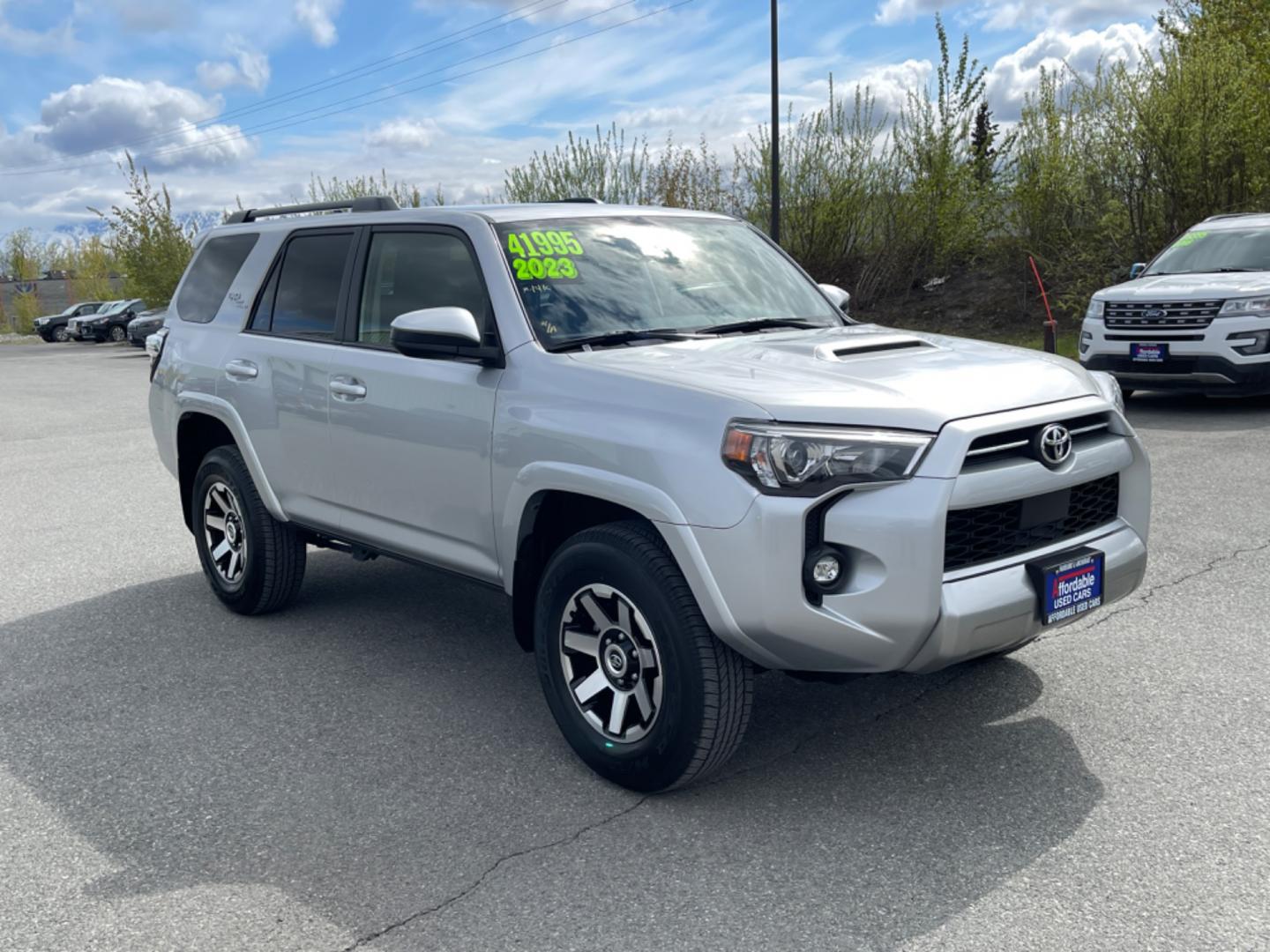 2023 SILVER TOYOTA 4RUNNER TRD OFF-ROAD (JTEPU5JR9P6) with an 4.0L engine, Automatic transmission, located at 1960 Industrial Drive, Wasilla, 99654, (907) 274-2277, 61.573475, -149.400146 - Photo#4